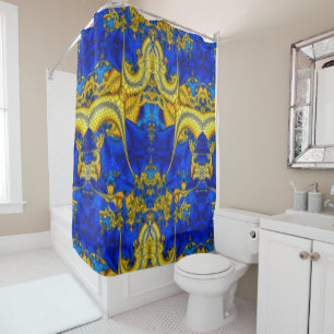 Rideaux De Douche Sapphire Blue Avatar Serpentine
