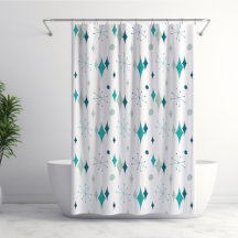 Sarcelle, Éclatement d'étoiles aqua Motif Moderne 