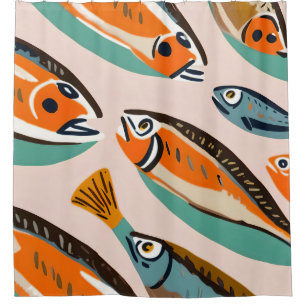 Rideaux De Douche Sardines