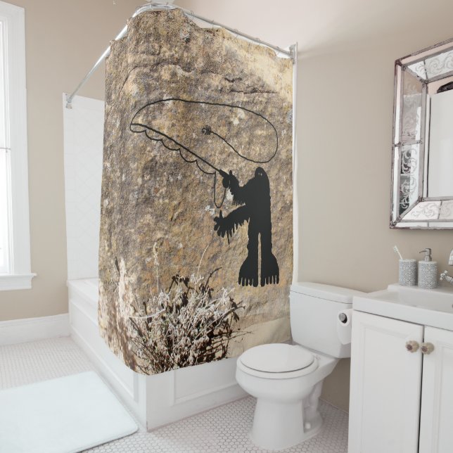 Rideaux De Douche Sasquatch (En situation)