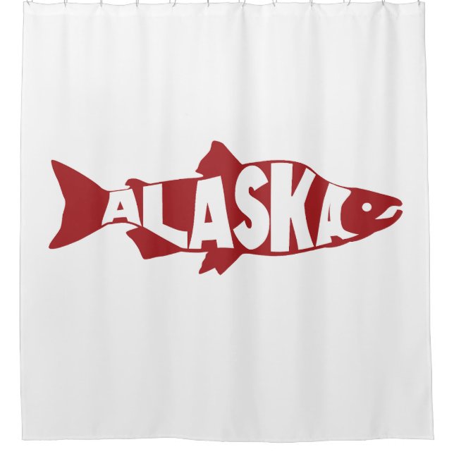 Rideaux De Douche Saumon de l'Alaska (Devant)