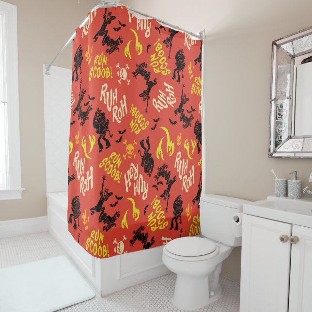 Rideaux De Douche Scooby-Doo | Ruh Roh Run Scoob ! Motif (En situation)