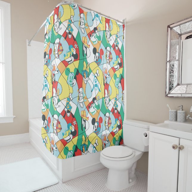 Rideaux De Douche Sensationnel 6  | Motif d'art moderne (En situation)