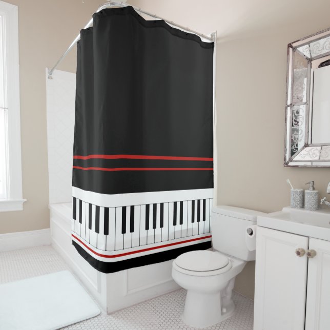 Rideaux De Douche Sérénade clavier (En situation)
