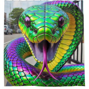 Rideaux De Douche Serpent Vert