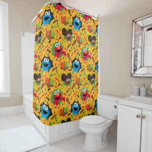 Rideaux De Douche Sesame Street Kwanzaa Motif