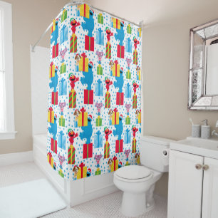 Rideaux De Douche Sesame Street Noël Présente Motif