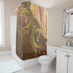 Rideaux De Douche Session Abstraite de Jam Kokopelli