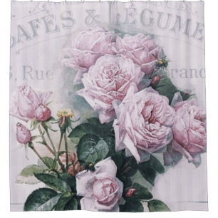 Rideaux De Douche shabby chic, découpage, victorien, français chic, 