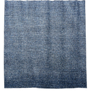 Rideaux De Douche Shabby denim : texture de jean bleu