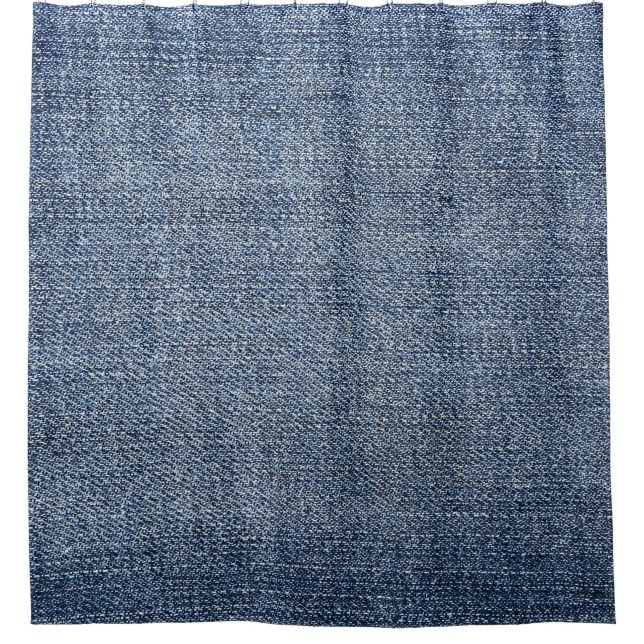 Rideaux De Douche Shabby denim : texture de jean bleu (Devant)