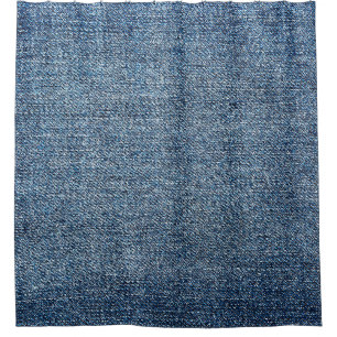 Rideaux De Douche Shabby texture denim pour arrière - plan. Jeans bl