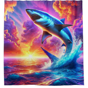 Rideaux De Douche Shark Art