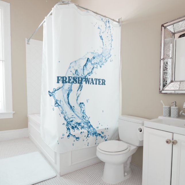 Rideaux De Douche simple (En situation)