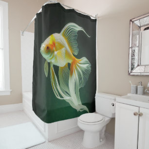 Rideaux De Douche Simple élégance Goldfish Digital Artwork