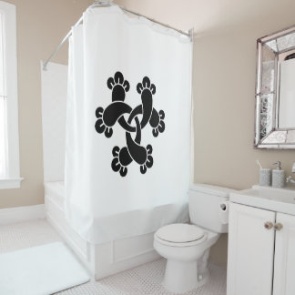 Rideaux De Douche Six gousses entrelacées