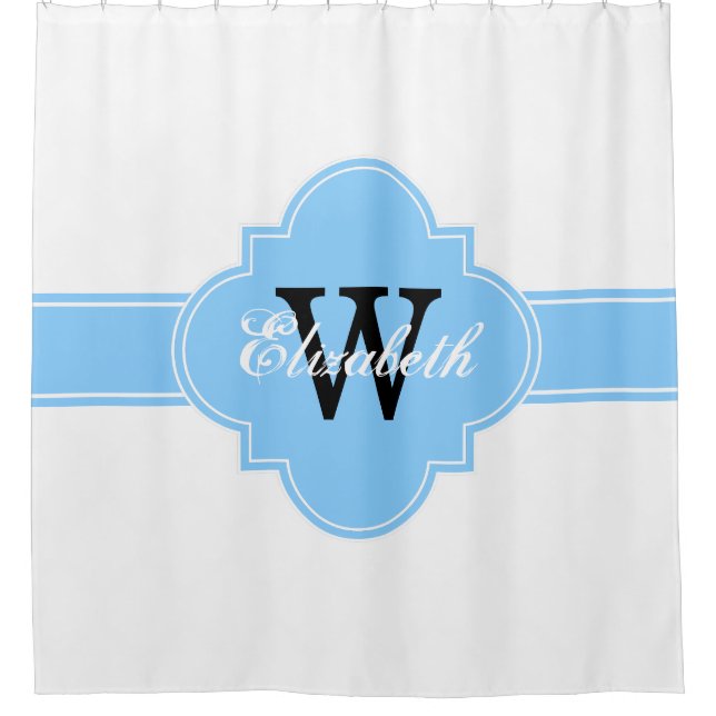 Rideaux De Douche Sky Blue Whal Marocain #5 Chevron 1IQRN (Devant)