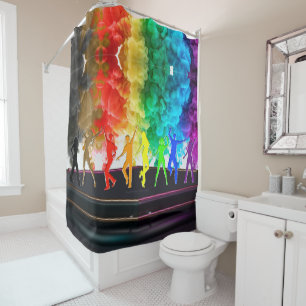 Rideaux De Douche SlipperyJoe's Dancing Pride Shadows cadeaux gay ar
