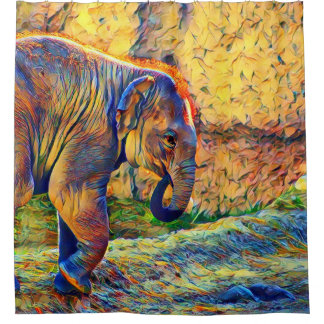 Rideaux De Douche smartmix animal - éléphant bébé