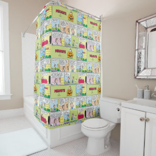 Rideaux De Douche Snoopy & Linus   Les grandes nouvelles Citrouilles