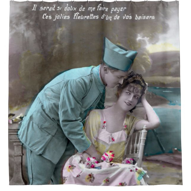 Rideaux De Douche Soldat et amoureux (Devant)