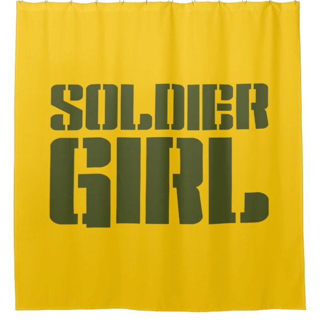 RIDEAUX DE DOUCHE SOLDIER GIRL (Devant)