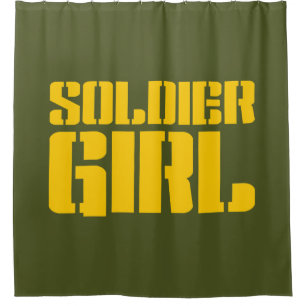 RIDEAUX DE DOUCHE SOLDIER GIRL