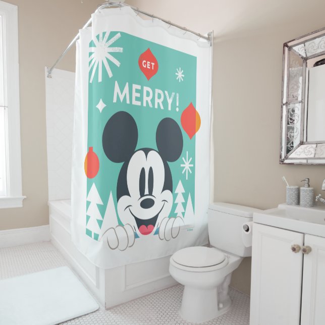 Rideaux De Douche Souris Mickey| Obtenez Joyeux! (En situation)