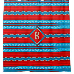 Rideaux De Douche Southwest River Canyon Rouge Turquoise Personnalis