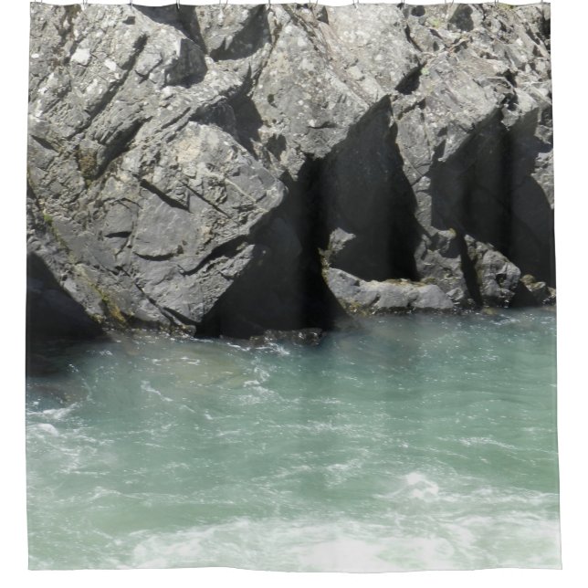 Rideaux De Douche Spa en granit vert pâle (Devant)