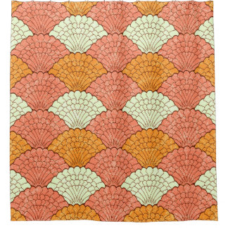 Rideaux De Douche Spectacle de coquilles : Motifs de la mer Abstrait