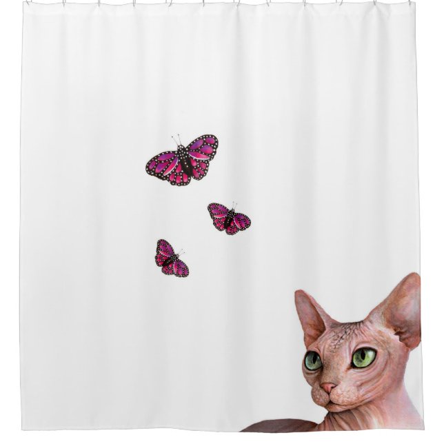 Rideaux De Douche Sphinx de Sphynx du chat 578 (Devant)