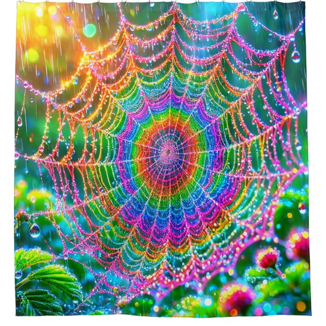 Rideaux De Douche Spider Web (Devant)