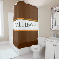 Sporty Orange Brown White Stripes "FALL LEAVES"