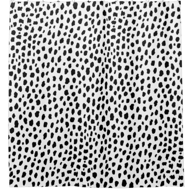 Rideaux De Douche Spots dalmatiens (noir/blanc) (Devant)