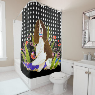 Rideaux De Douche SPRINGER SPANIEL de BINDI - douche curtian