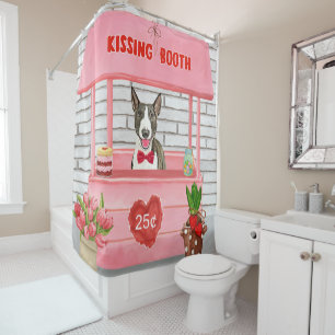 Rideaux De Douche Stand de baisers de la Saint-Valentin pour chien B