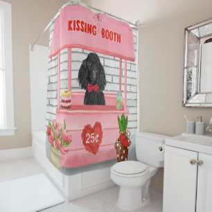 Rideaux De Douche stand de baisers pour la Saint-Valentin avec un ch