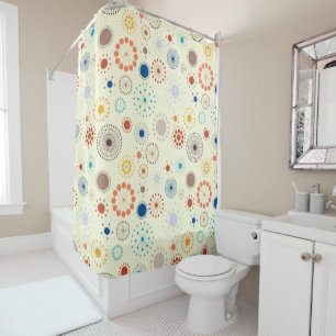 Rideaux De Douche Starburst moderne du milieu du siècle