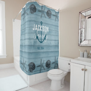 Rideaux De Douche Starfish Rustique Poisson à étoiles Custom Famil