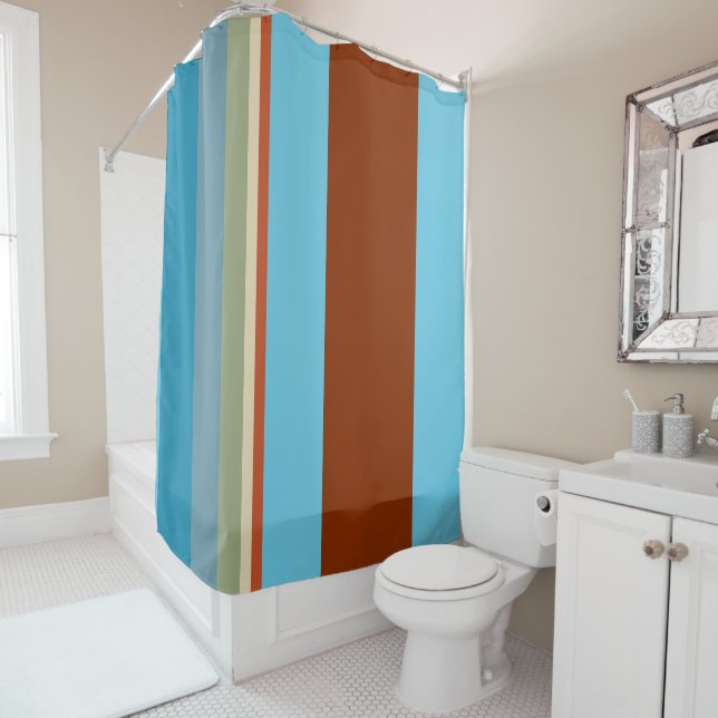 Rideaux De Douche Stripes du sud-ouest 23 (En situation)