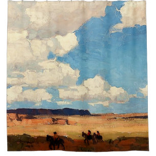 Rideaux De Douche « Summer Cloud » Art occidental par Edgar Payne