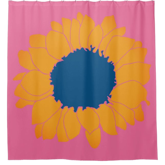 Rideaux De Douche Sunflower Pattern Shower Curtain (Devant)