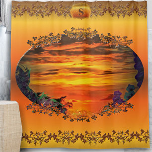 Rideaux De Douche Sunset Plaza Marina 2584