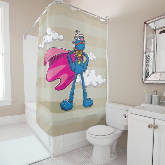 Rideaux De Douche Super Grover (En situation)