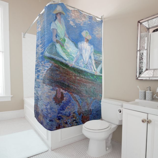 Rideaux De Douche Sur le bateau, Monet (En situation)