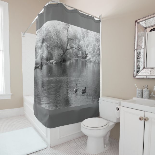 Rideaux De Douche Sur Le Lac (En situation)