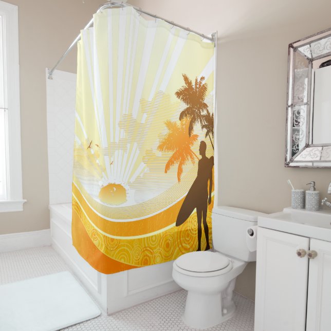 Rideaux De Douche Surf 7 (En situation)