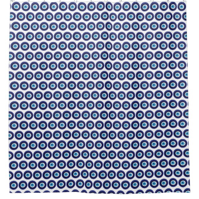 Rideaux De Douche Symbole de la perle bleue Amulet (Devant)