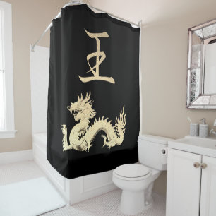 Rideaux De Douche Symbole japonais : Roi